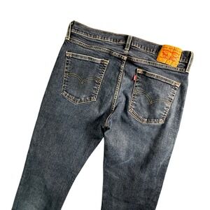 Levi Strauss 514 Straight Fit Dark Wash Mens Jeans Size 36x33